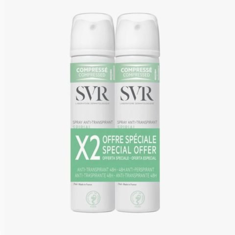 SVR SPIRIAL Desodorante Anti-Transpirante Spray Duplo 2x75ml
