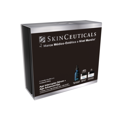 SkinCeuticals Cofre Protocolo Firmeza y Lifting (A.G.E Interrupter Serum + Age Advanced Eye + Age interrupter)